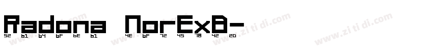 Radona NorExB字体转换